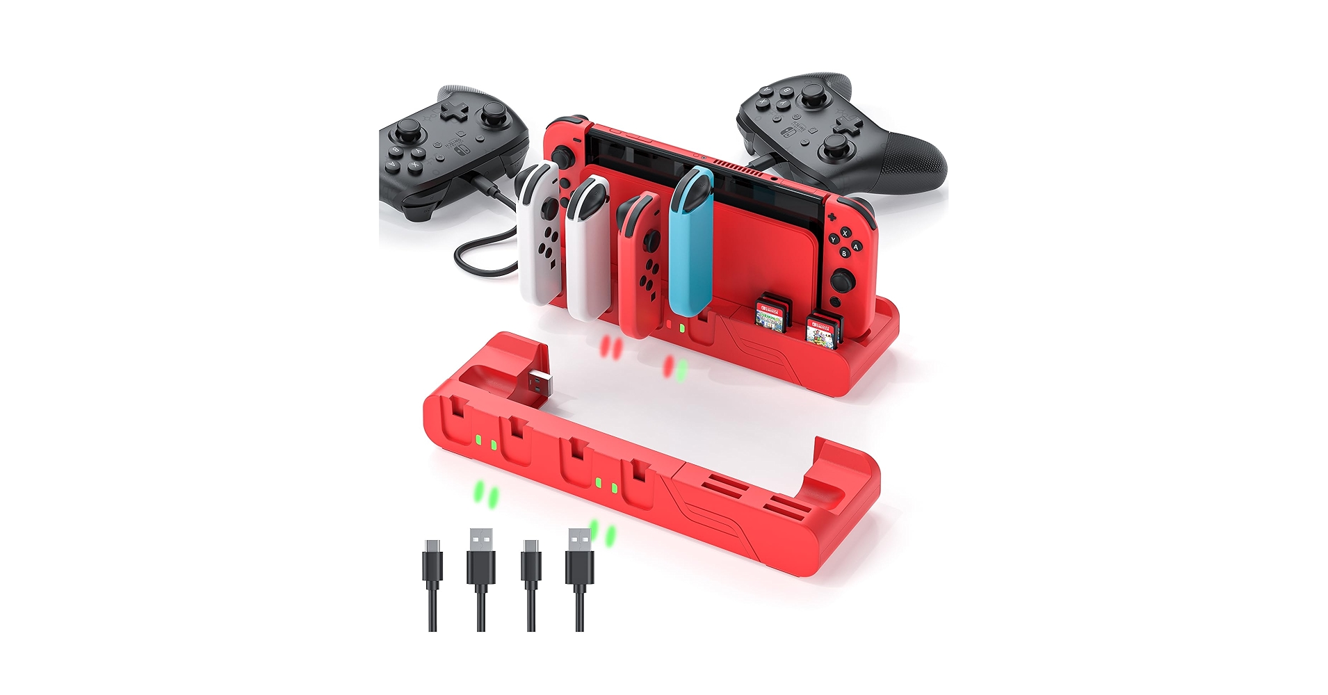 Amazon.com: MLIFEMFUL Switch Charging Dock - Mario Red